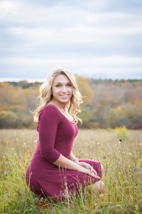 High school senior portrait - Midcoast Maine