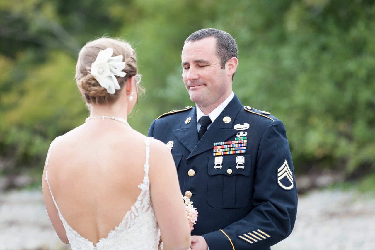 Bride and Groom - Midcoast Maine wedding