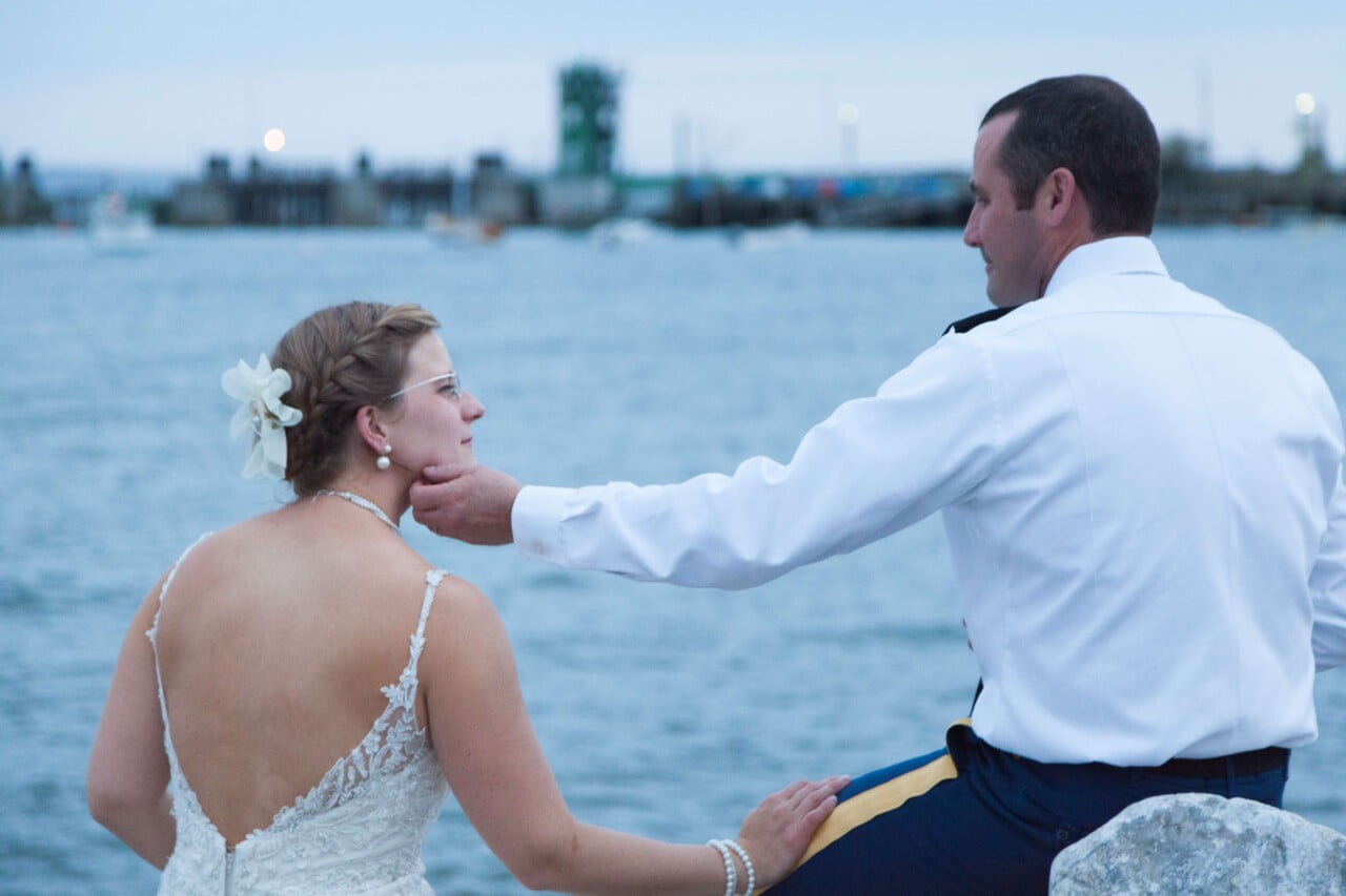 Bride and Groom - Lincolnville Beach, Maine