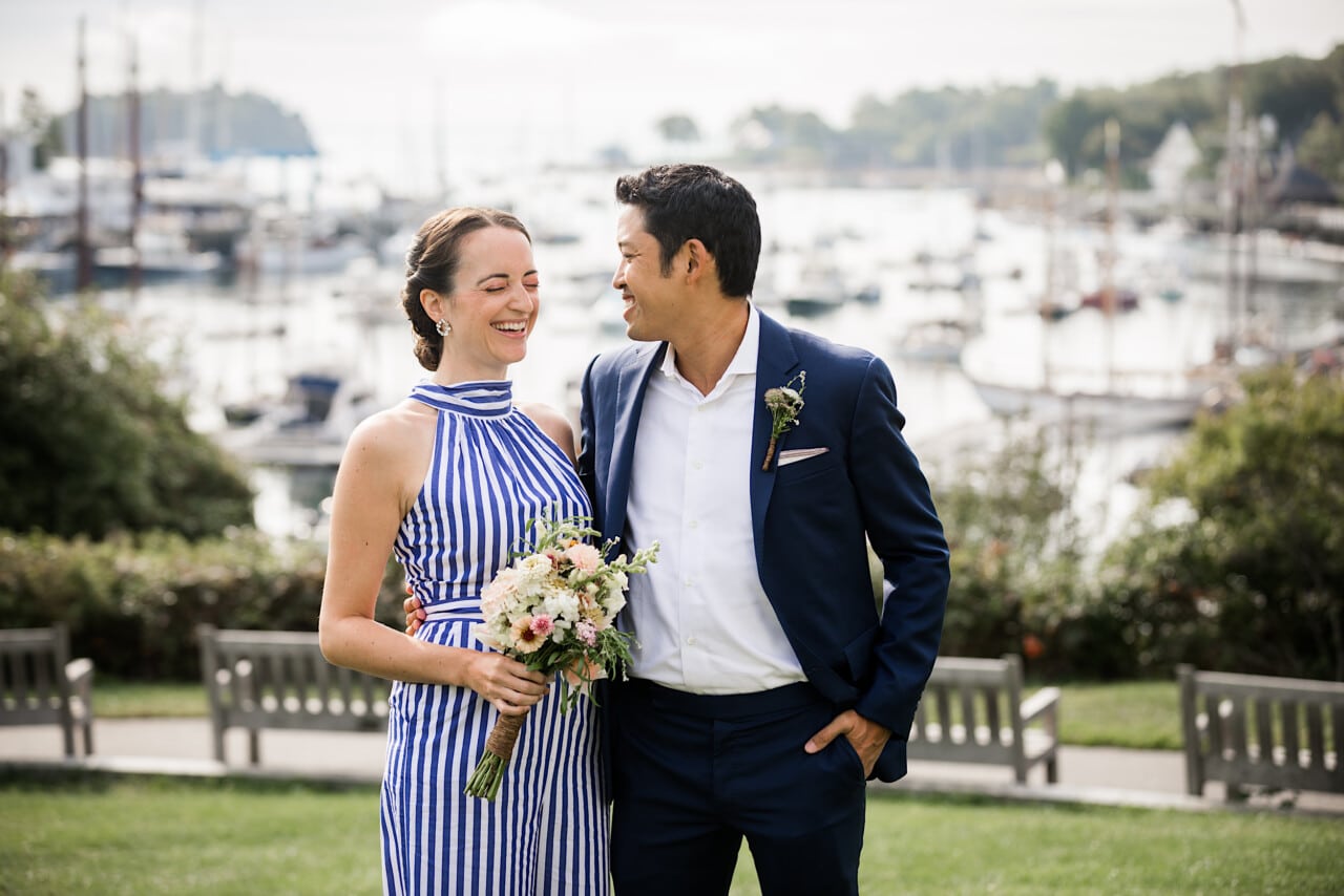 Camden Maine Wedding - Camden Harbor Park © 5iveLeaf Photography