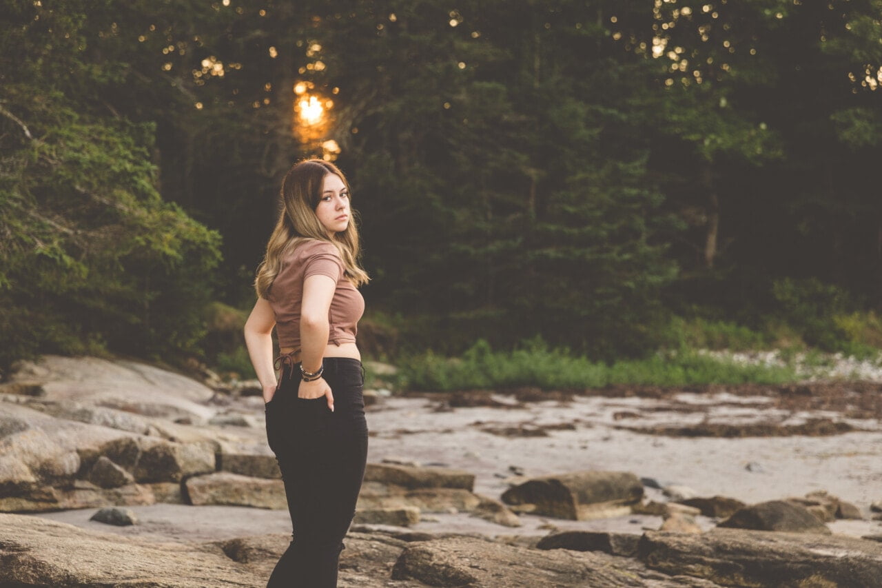 Medomak Valley High School Senior Portrait Photographer