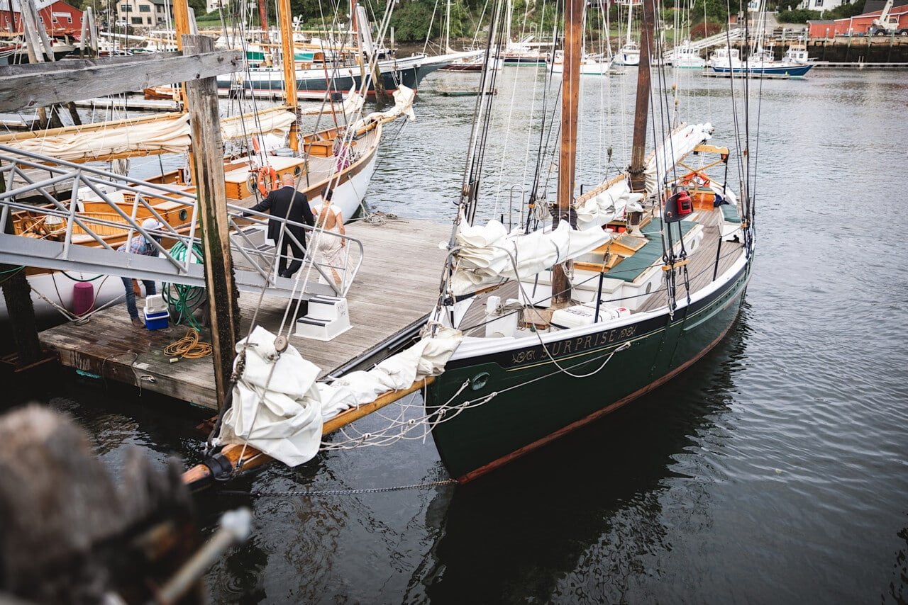 Camden Maine Wedding - Schooner Surprise © 5iveLeaf Photography