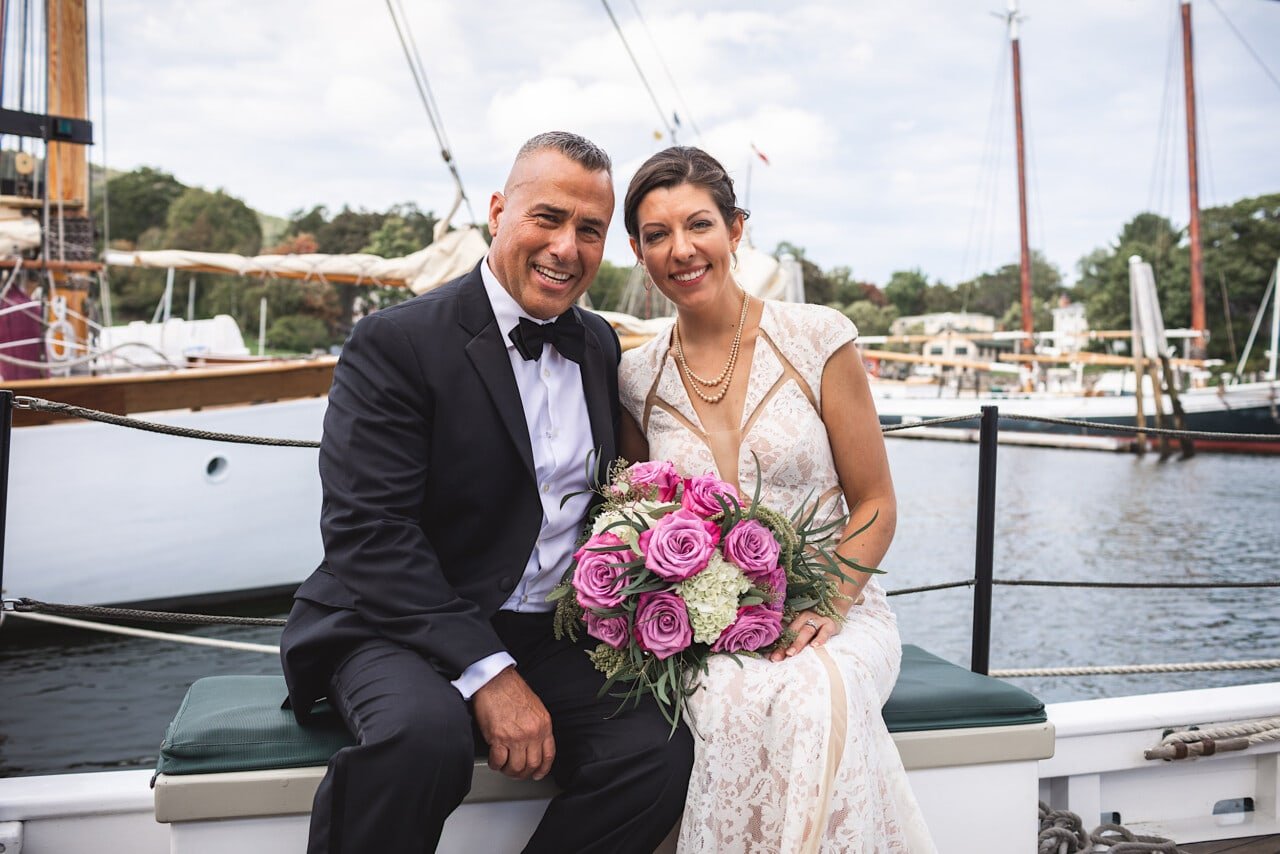 Camden Maine Wedding - Schooner Surprise © 5iveLeaf Photography