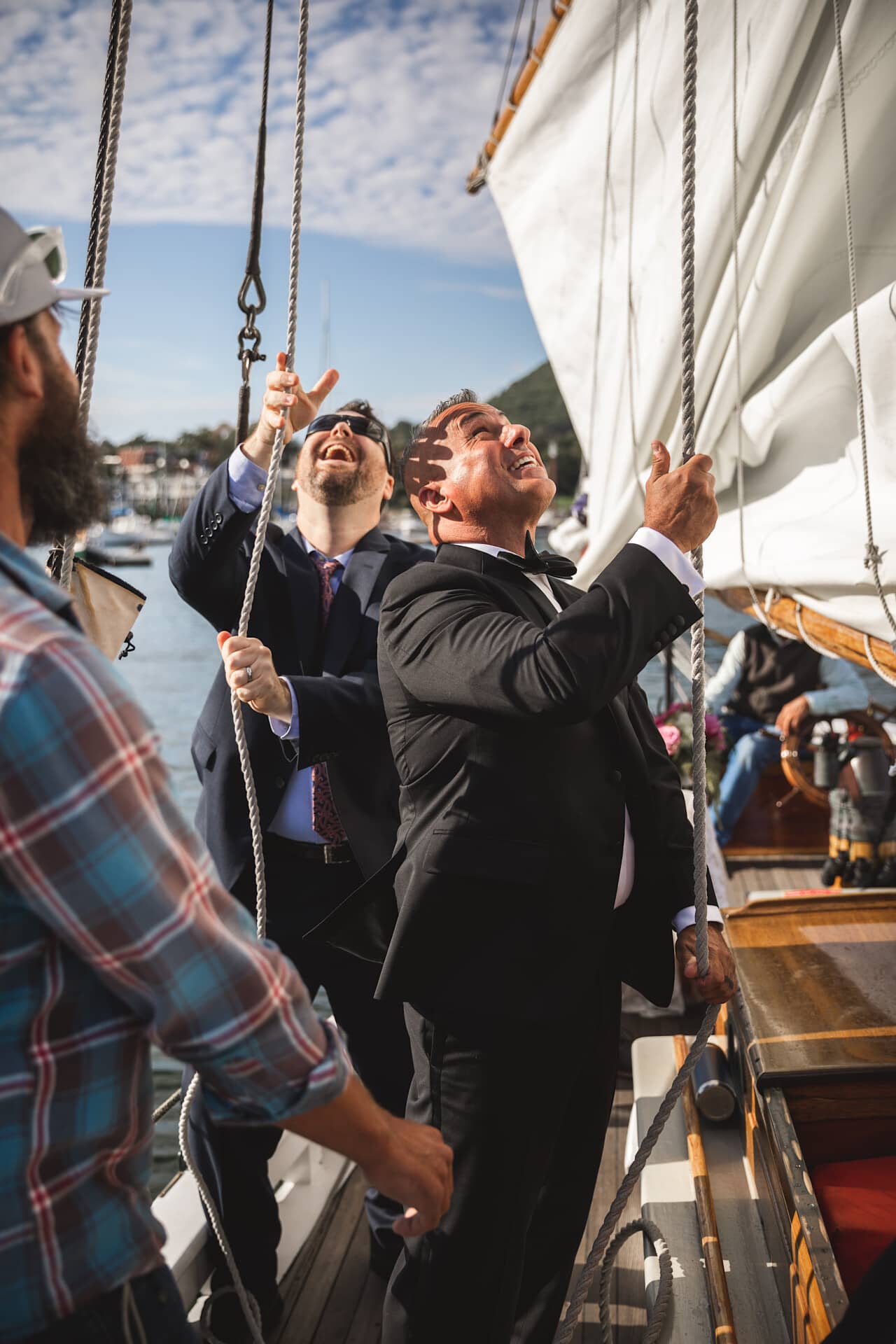 Camden Maine Wedding - Schooner Surprise © 5iveLeaf Photography