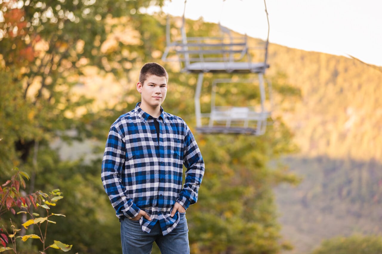 Camden Hills Regional High School Senior Photo - Camden Snow Bowl © 5iveLeaf Photography